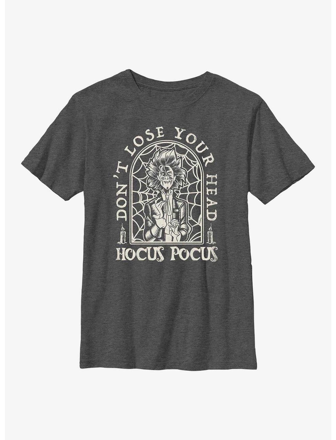 Disney Hocus Pocus 2 Don't Lose Your Head Billy Tombstone Youth T-Shirt, CHAR HTR, hi-res