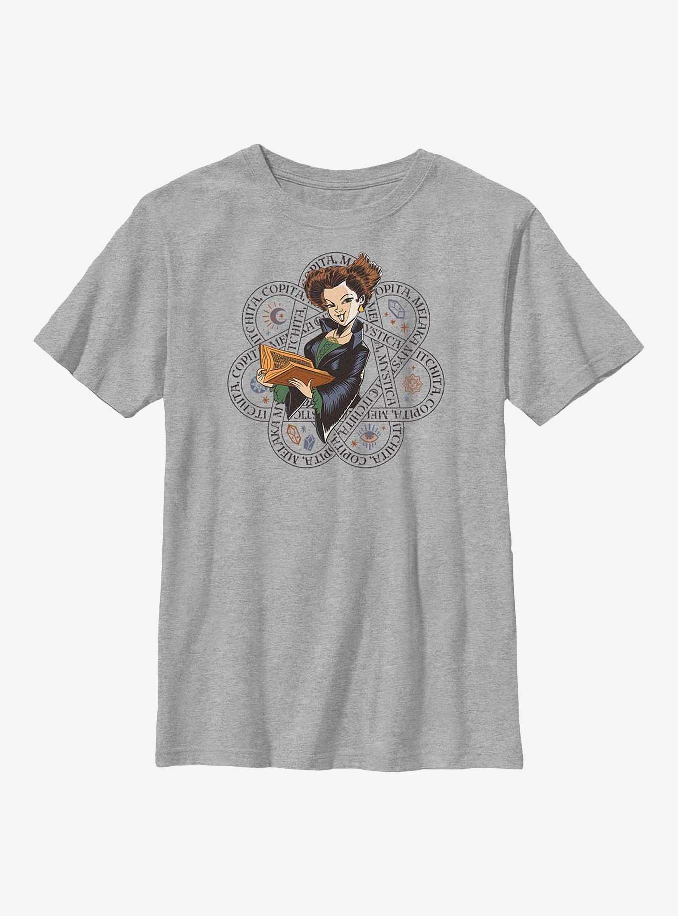 Disney Hocus Pocus 2 Winnie Sanderson Runes Youth T-Shirt, ATH HTR, hi-res