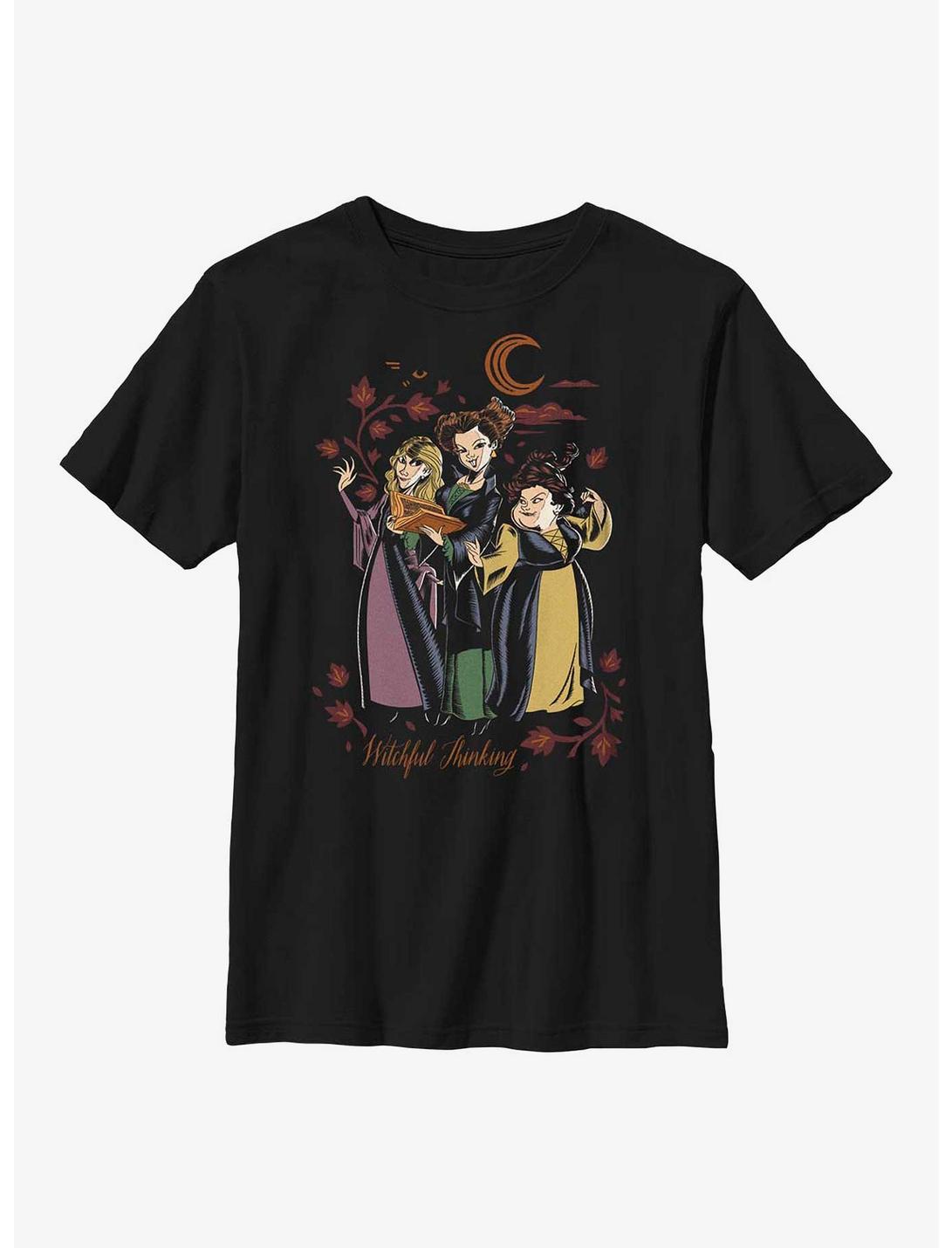 Disney Hocus Pocus 2 Witchful Thinking Sisters Youth T-Shirt, BLACK, hi-res