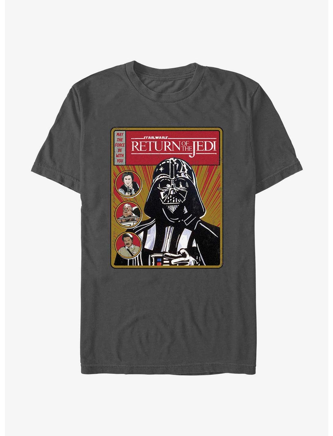 Star Wars Return Of The Jedi Vader Cover T-Shirt, CHARCOAL, hi-res