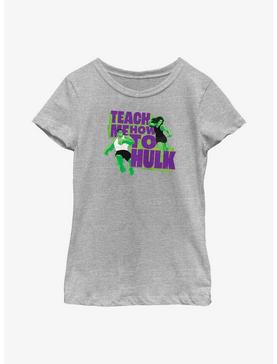 Marvel Hulk And She-Hulk Teach Me How To Hulk Youth Girls T-Shirt, , hi-res
