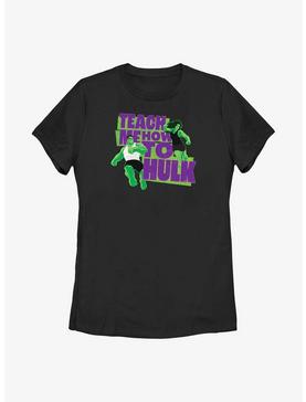 Marvel Hulk And She-Hulk Teach Me How To Hulk Womens T-Shirt, , hi-res