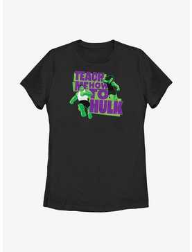 Marvel Hulk And She-Hulk Teach Me How To Hulk Womens T-Shirt, , hi-res