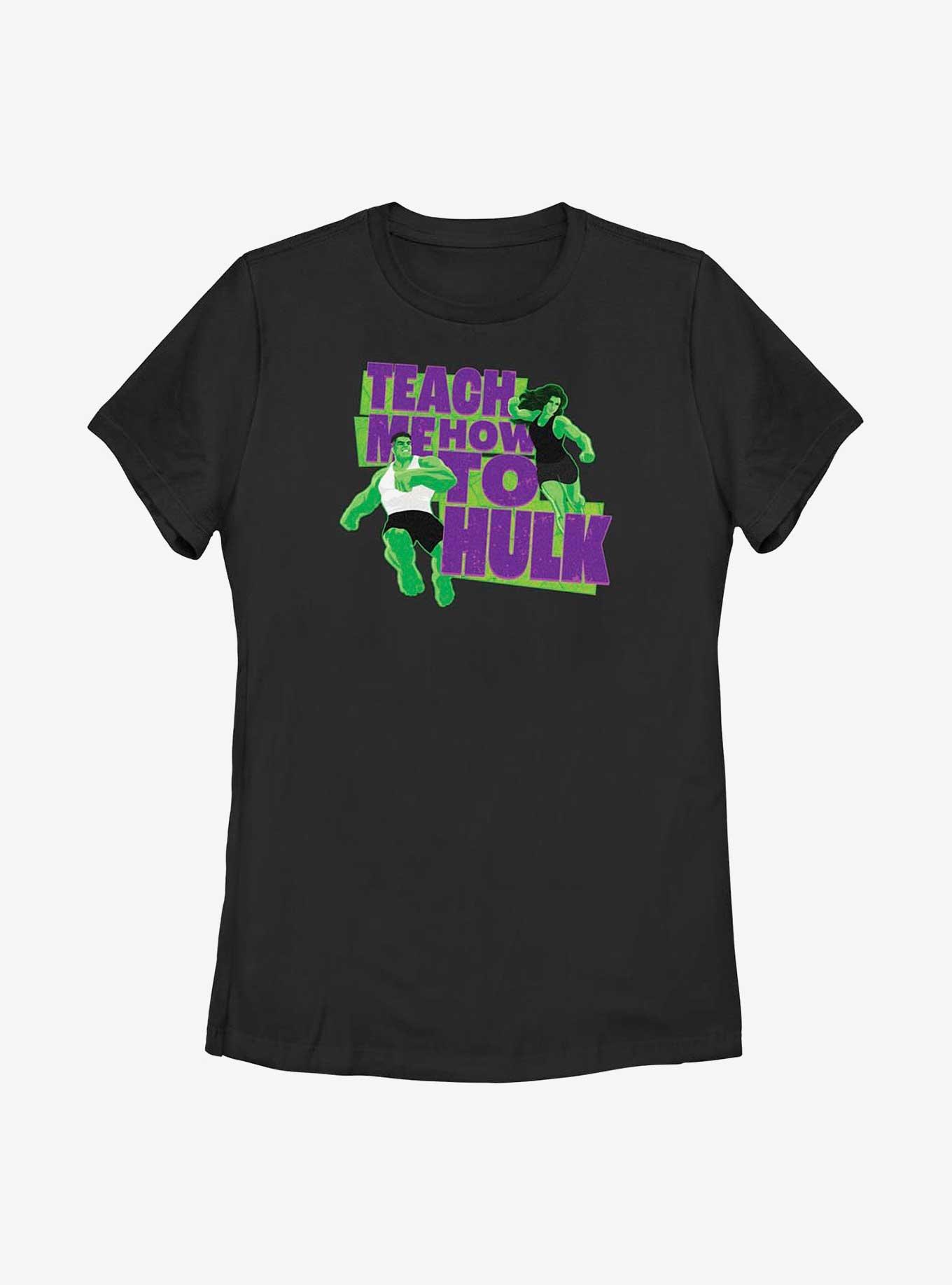 Marvel Hulk And She-Hulk Teach Me How To Hulk Womens T-Shirt, , hi-res