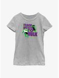 Marvel Hulk And She-Hulk Teach Me How To Hulk Youth Girls T-Shirt, ATH HTR, hi-res