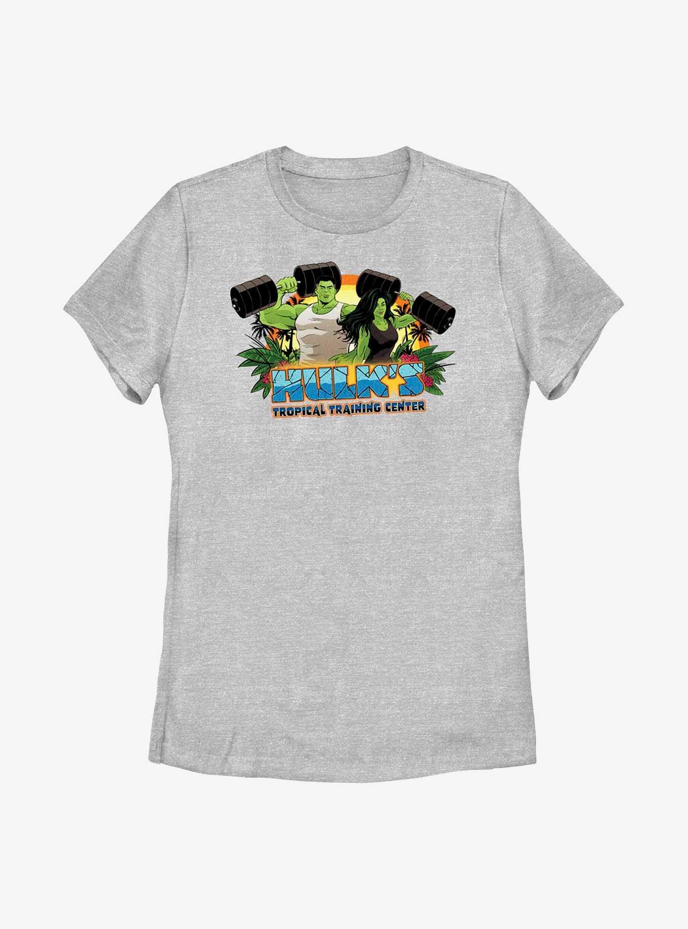 Marvel Hulk And She-Hulk Tropical Training Center Womens T-Shirt, , hi-res