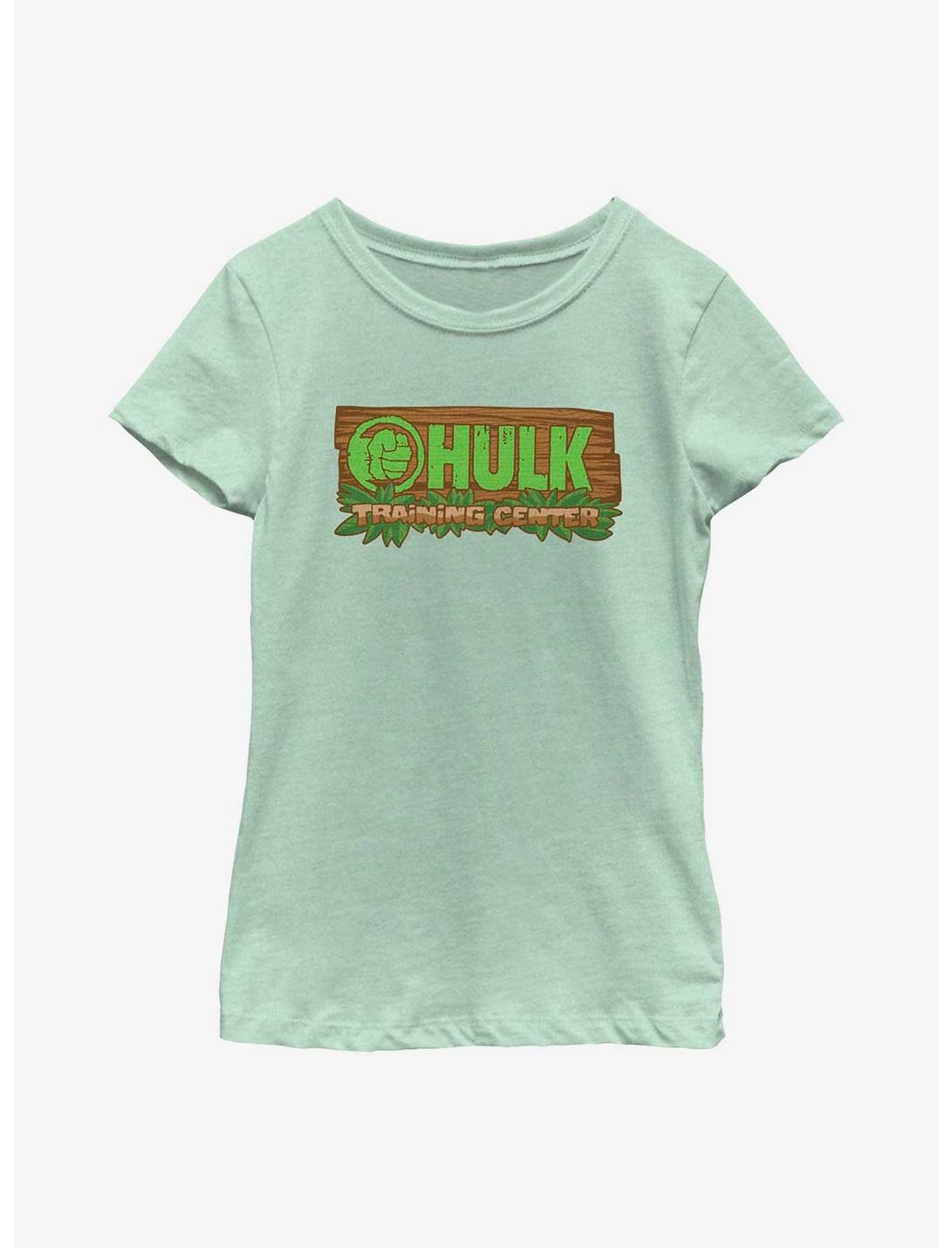 Marvel Hulk Tropical Training Center Youth Girls T-Shirt, MINT, hi-res