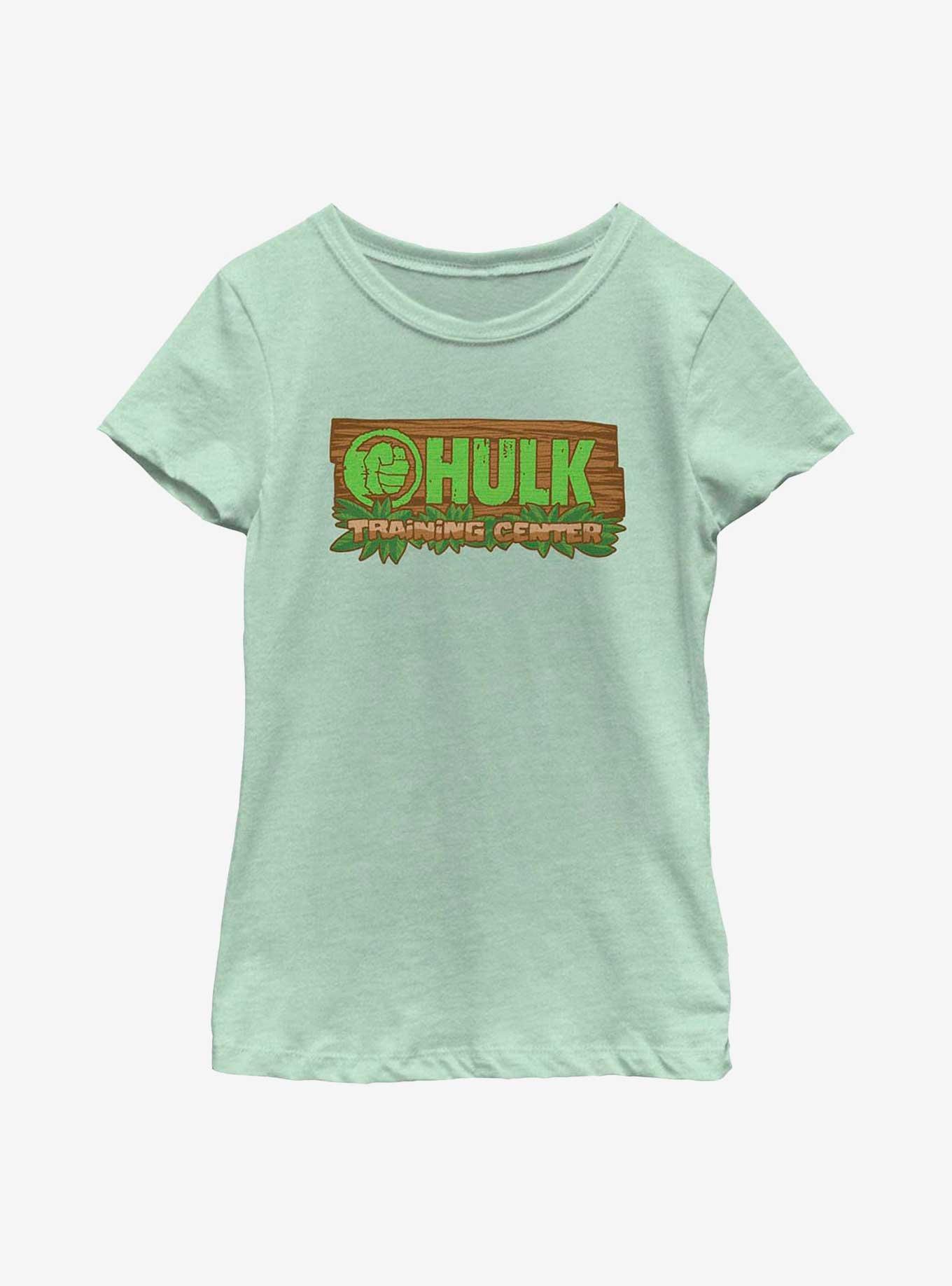 Marvel Hulk Tropical Training Center Youth Girls T-Shirt, MINT, hi-res