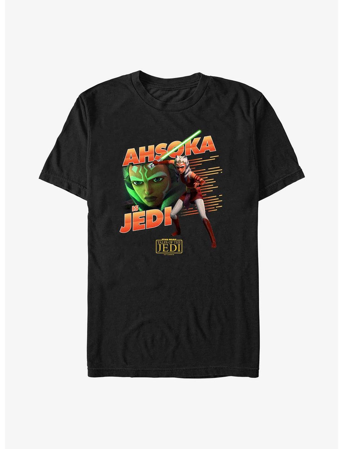 Star Wars: Tales of the Jedi Ahsoka Is Jedi T-Shirt, BLACK, hi-res