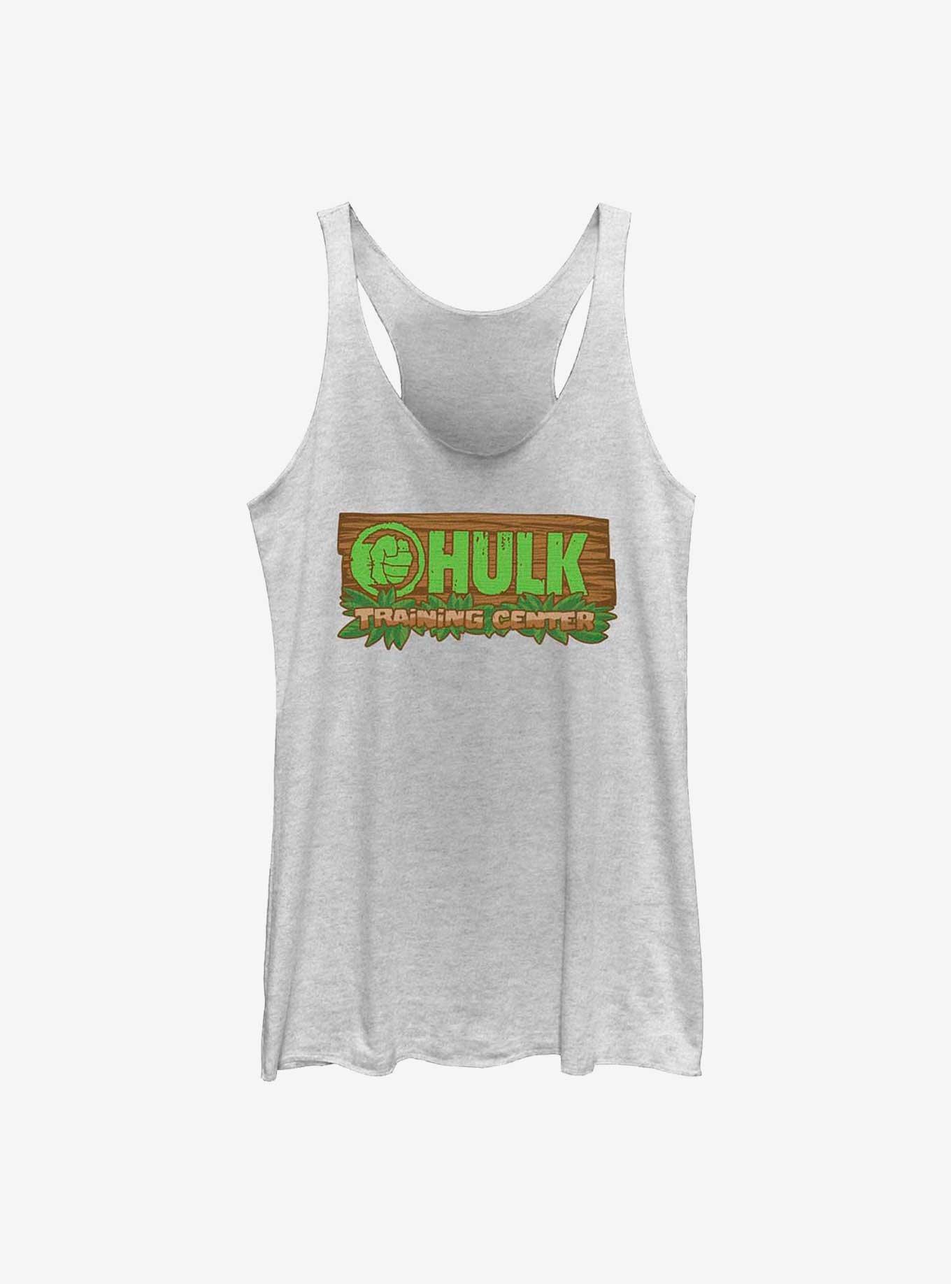 Marvel Hulk Tropical Training Center Womens Tank Top, WHITE HTR, hi-res