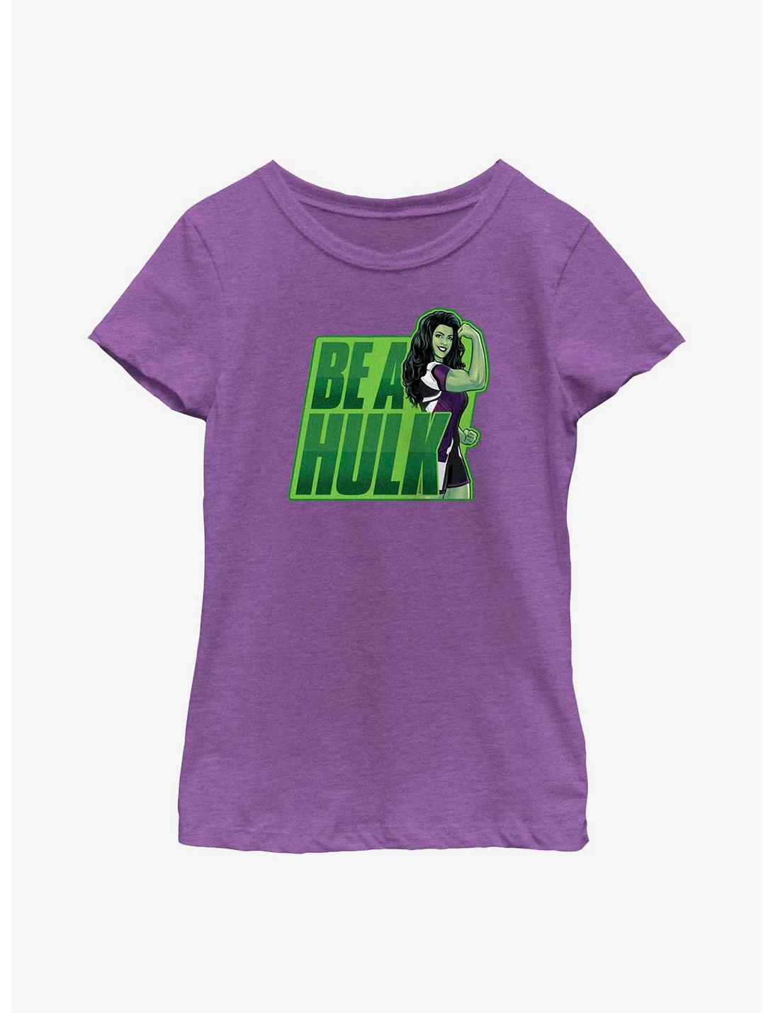 Marvel She-Hulk Be A Hulk Youth Girls T-Shirt, PURPLE BERRY, hi-res