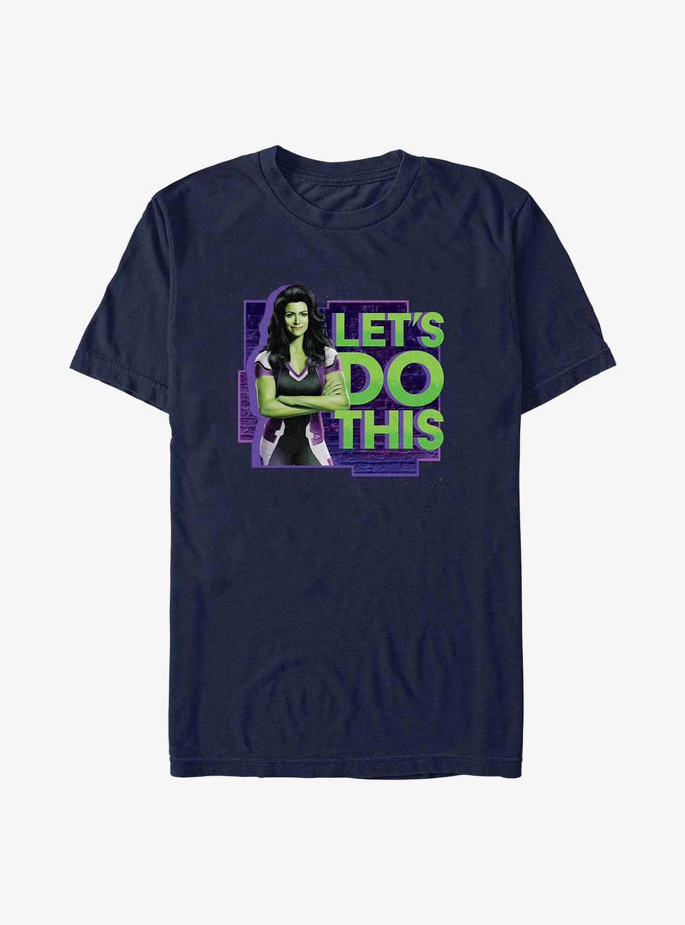 Marvel She-Hulk Let's Do This T-Shirt, NAVY, hi-res