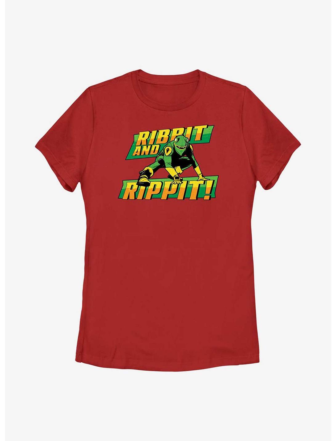 Marvel She-Hulk Ribbit And Rippit Leap-Frog Womens T-Shirt, RED, hi-res