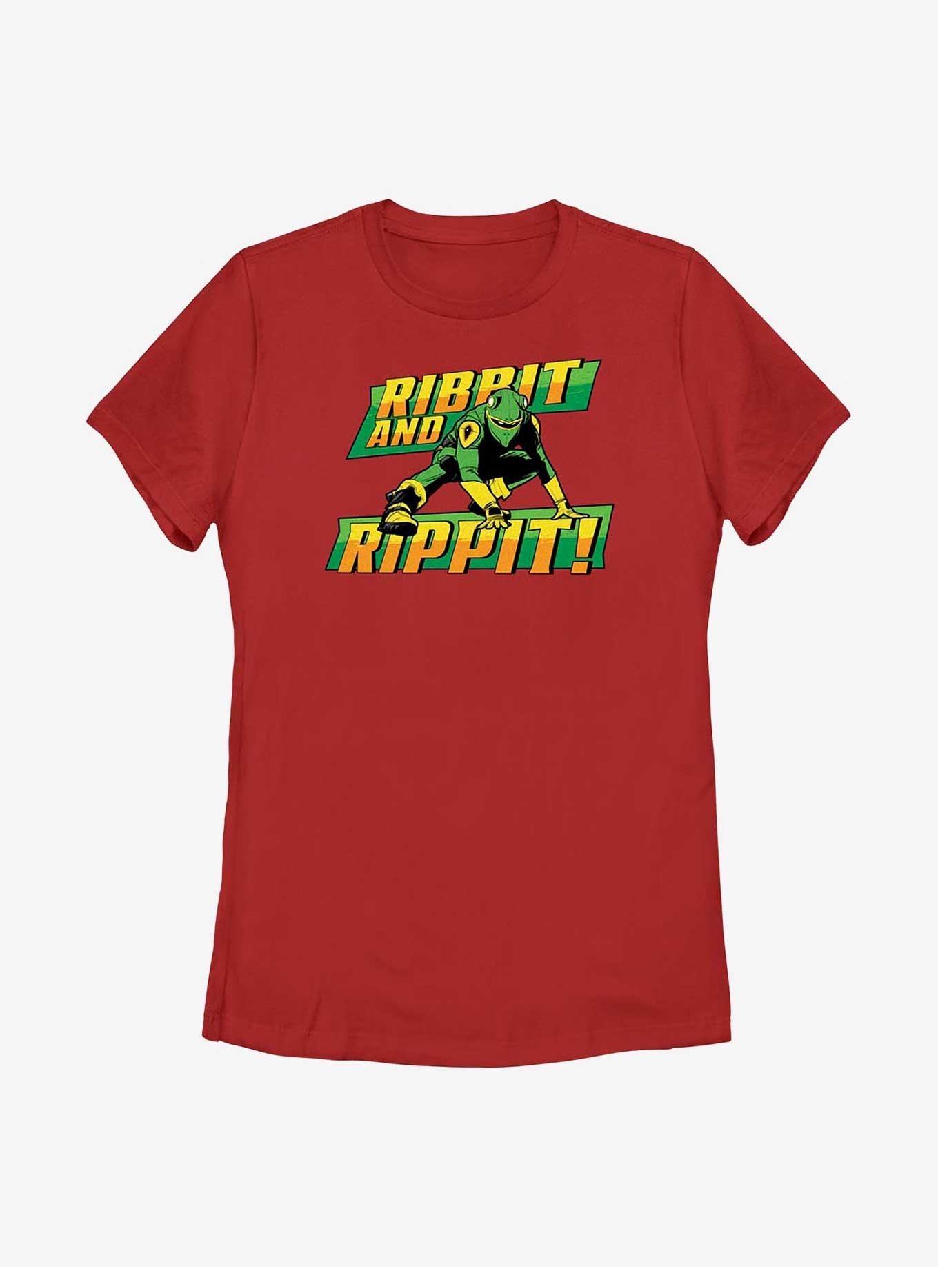 Marvel She-Hulk Ribbit And Rippit Leap-Frog Womens T-Shirt, RED, hi-res