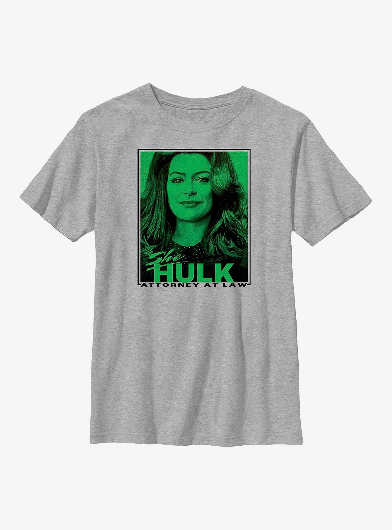 Marvel She-Hulk Attorney At Law Poster Portrait Youth T-Shirt, ATH HTR, hi-res