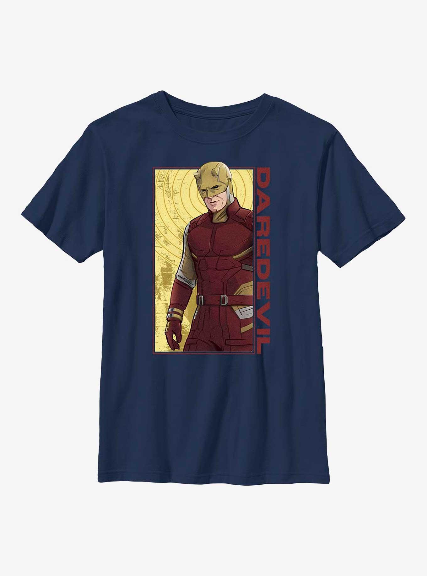 Marvel She-Hulk Daredevil Portrait Youth T-Shirt, NAVY, hi-res