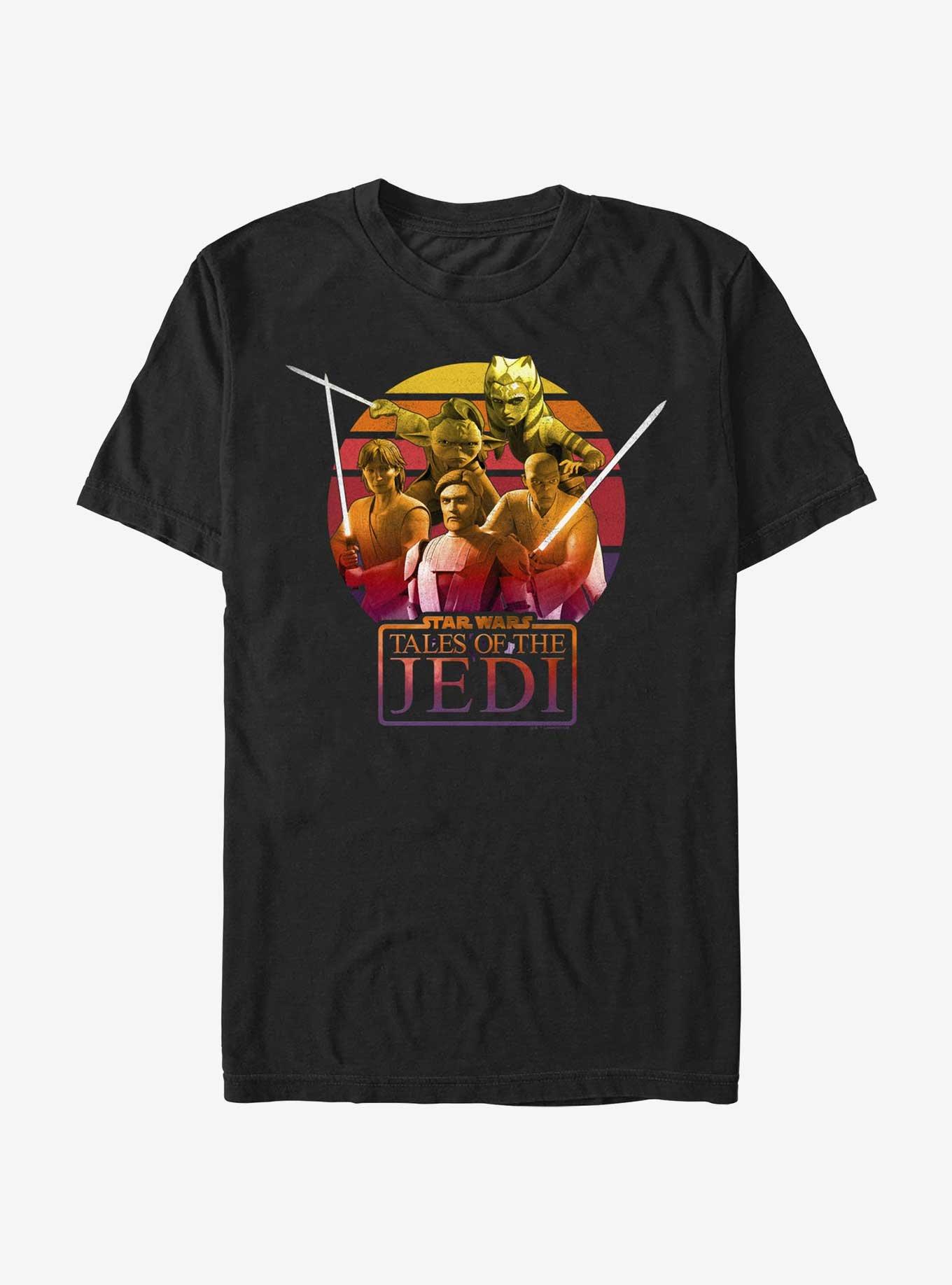 Star Wars: Tales of the Jedi Sunset Group T-Shirt, BLACK, hi-res