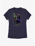 Star Wars: Tales of the Jedi Count Dooku and Qui-Gon Jinn Womens T-Shirt, NAVY, hi-res