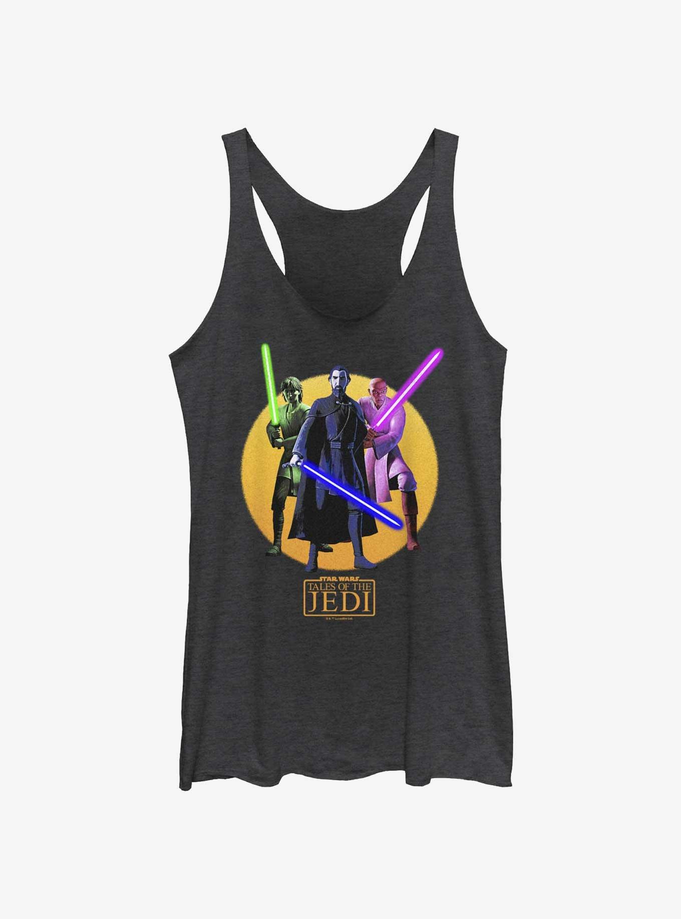 Star Wars: Tales of the Jedi Count Dooku, Qui-Gon Jinn, and Mace Windu Womens Tank Top, , hi-res