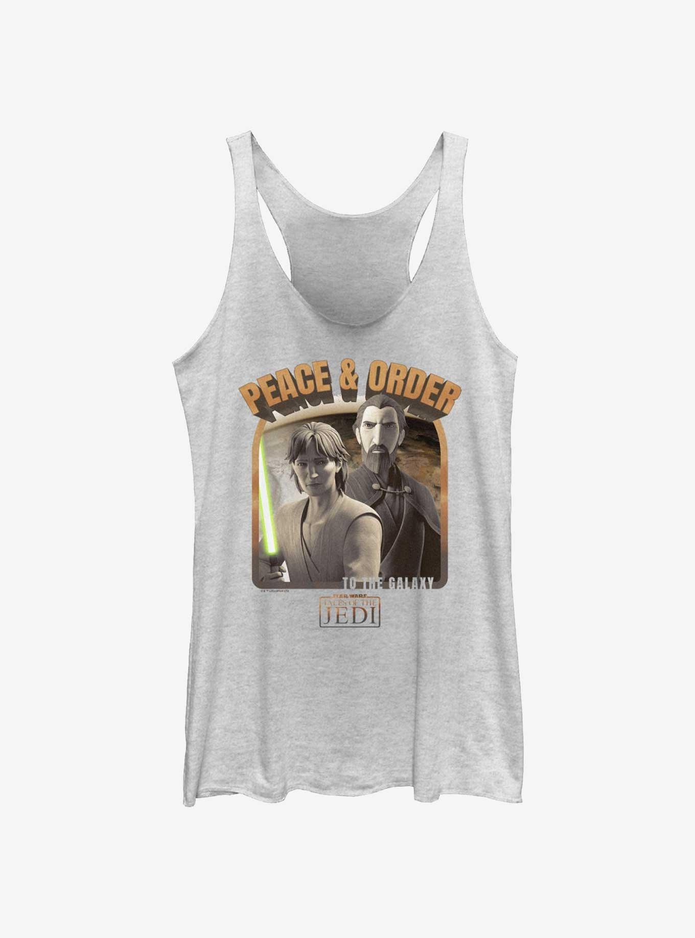 Star Wars: Tales of the Jedi Peace & Order to the Galaxy Womens Tank Top
