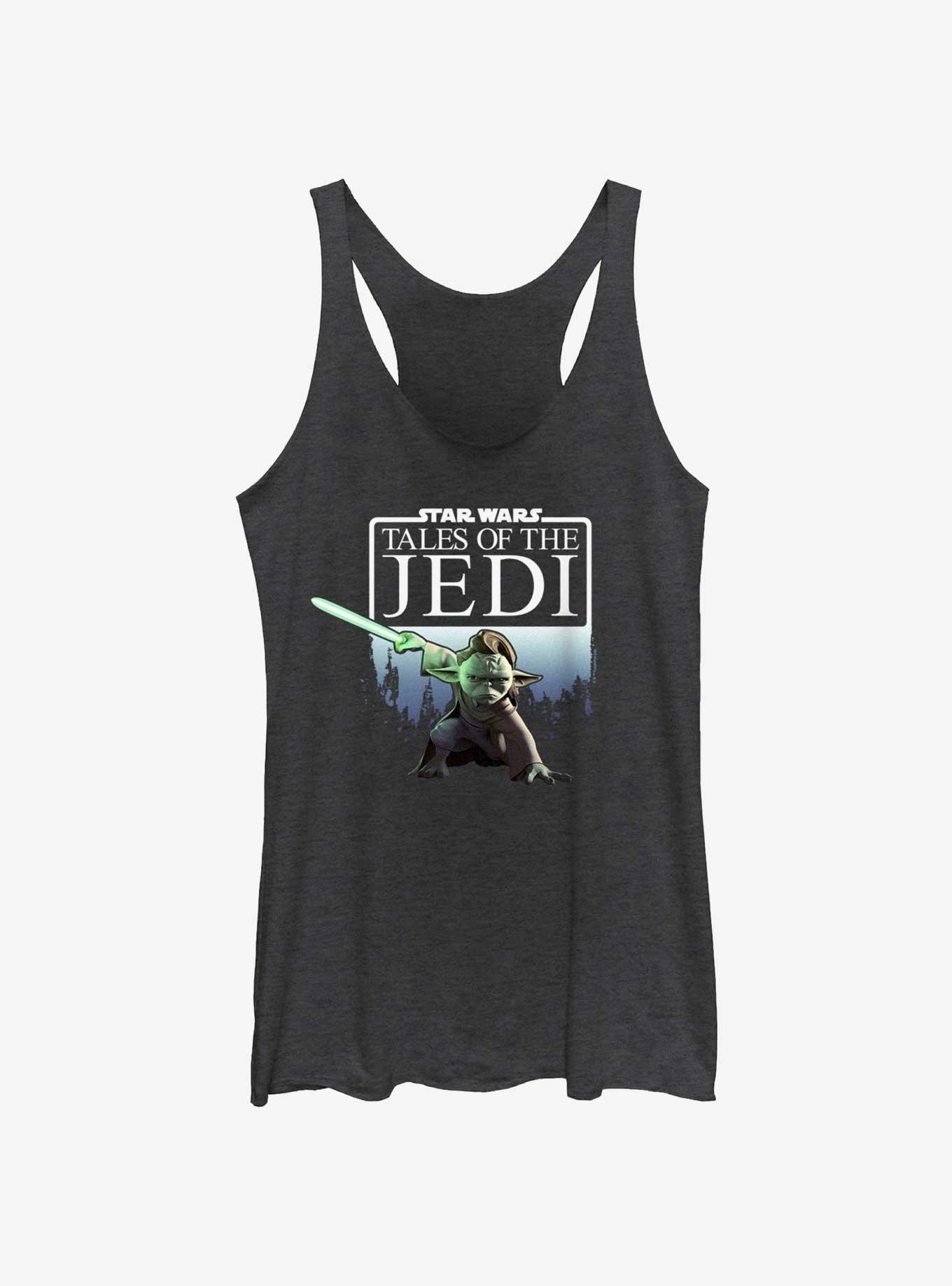 Star Wars: Tales of the Jedi Yaddle Womens Tank Top, BLK HTR, hi-res