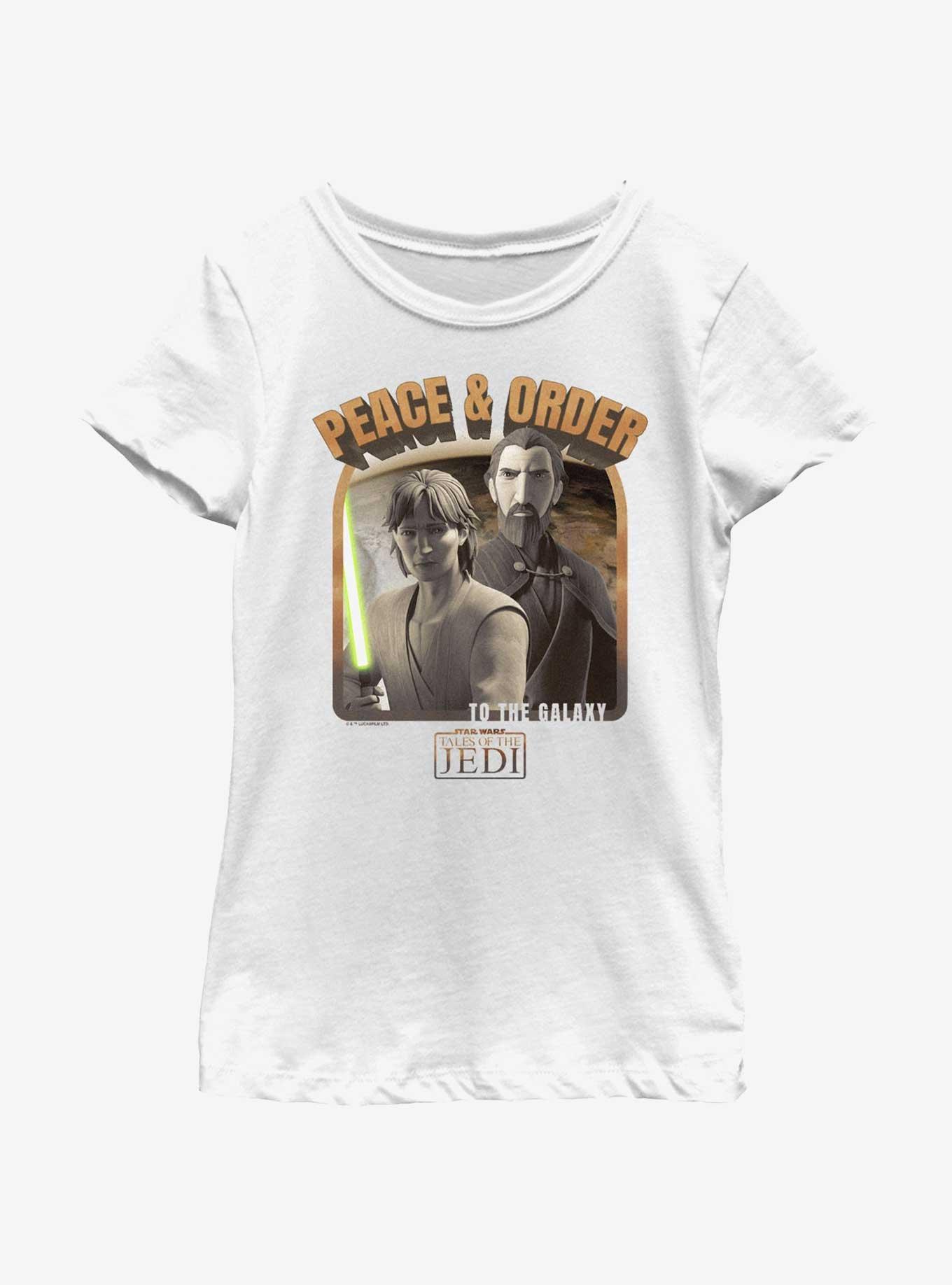 Star Wars: Tales of the Jedi Peace & Order to the Galaxy Youth Girls T-Shirt