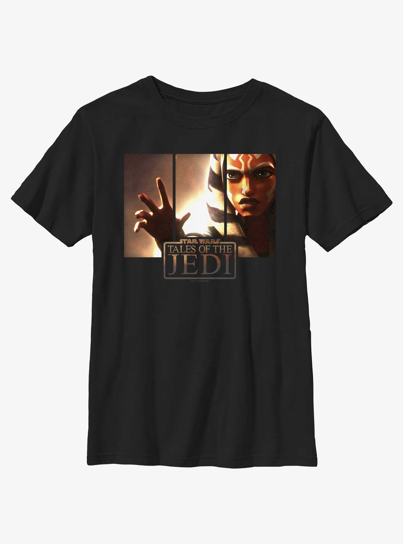 Star Wars: Tales of the Jedi Ahsoka The Force Youth T-Shirt, BLACK, hi-res