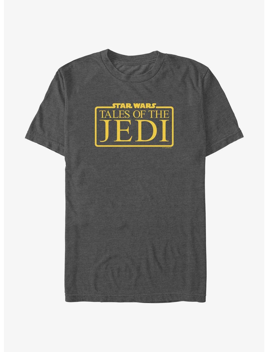 Star Wars: Tales of the Jedi Logo T-Shirt, CHAR HTR, hi-res