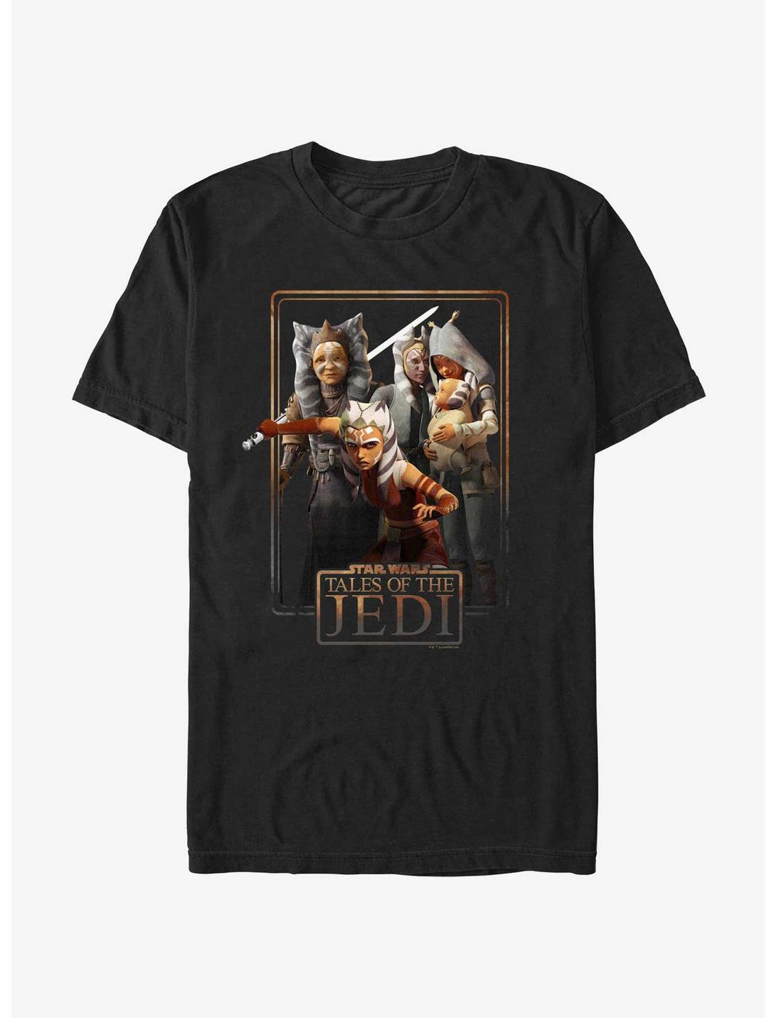 Star Wars: Tales of the Jedi Togruta Family Poster T-Shirt, BLACK, hi-res
