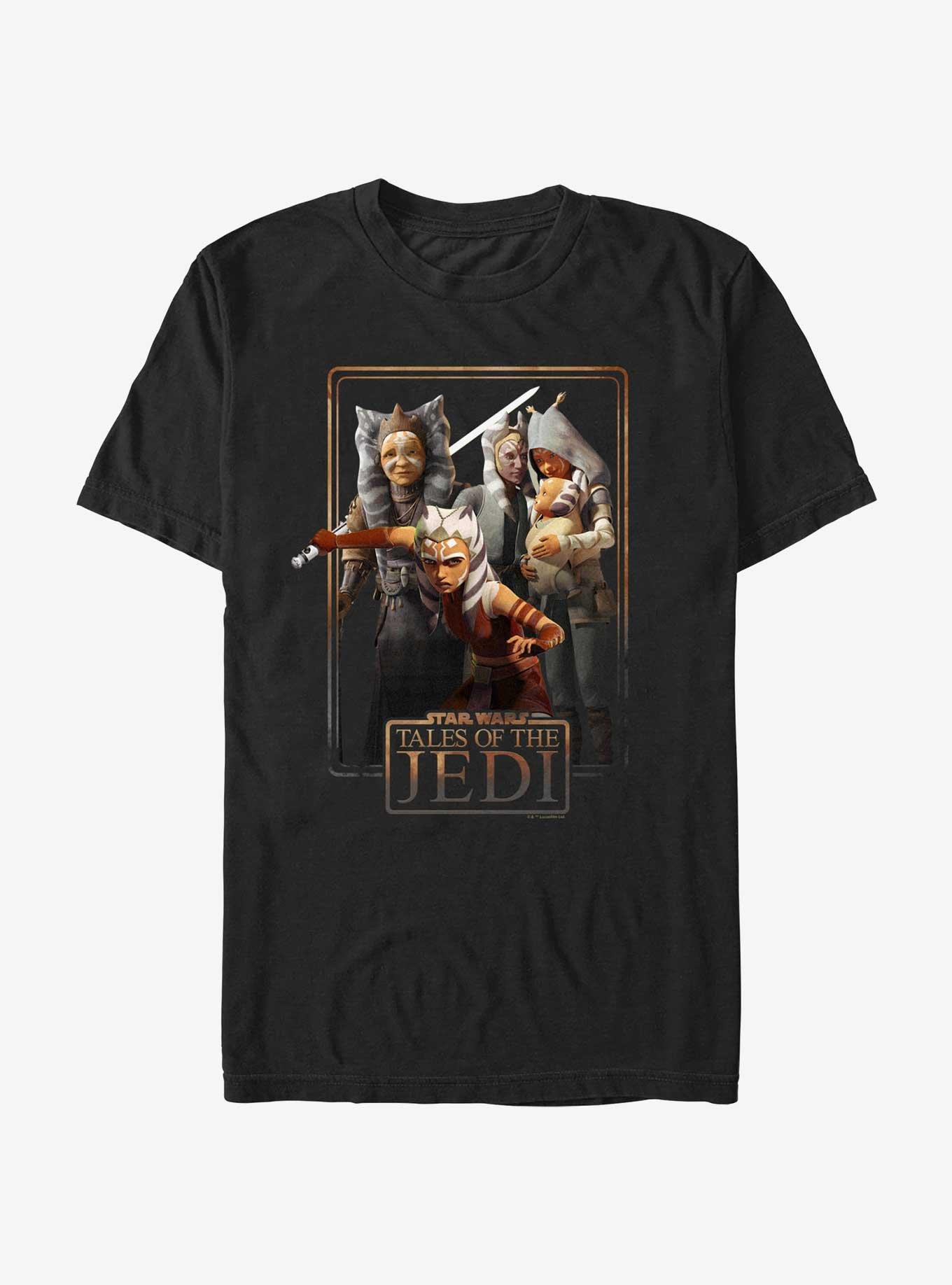 Star Wars: Tales of the Jedi Togruta Family Poster T-Shirt, BLACK, hi-res