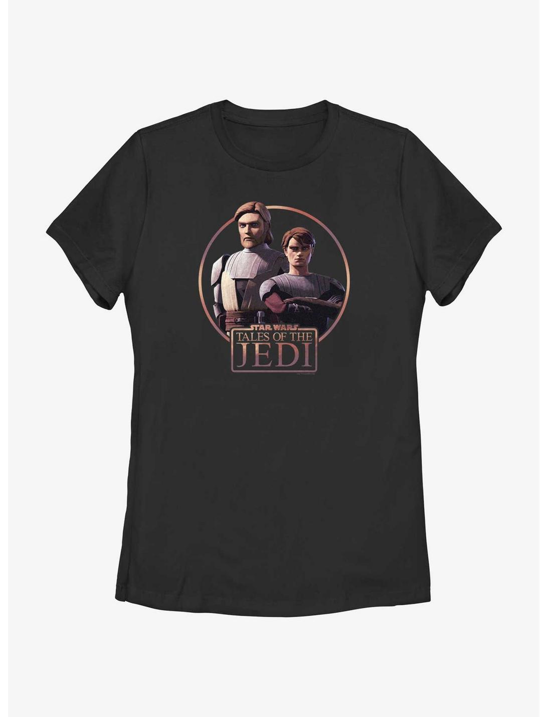 Star Wars: Tales of the Jedi Obi-Wan Kenobi and Anakin Skywalker Womens T-Shirt, BLACK, hi-res