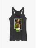 Star Wars: Tales of the Jedi Master and Apprentice Count Dooku and Qui-Gon Jinn Womens Tank Top, BLK HTR, hi-res