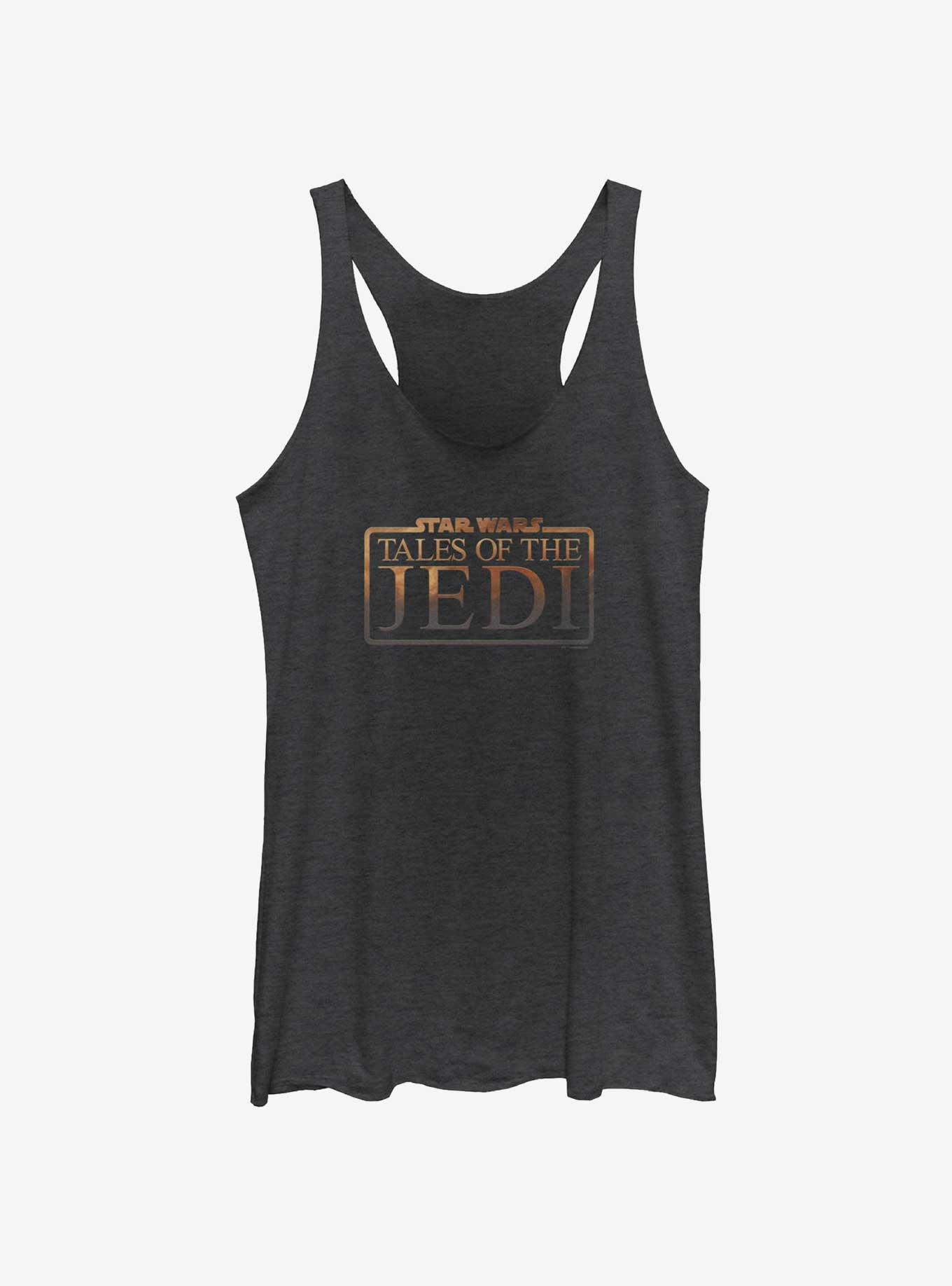 Star Wars: Tales of the Jedi Logo Womens Tank Top, BLK HTR, hi-res