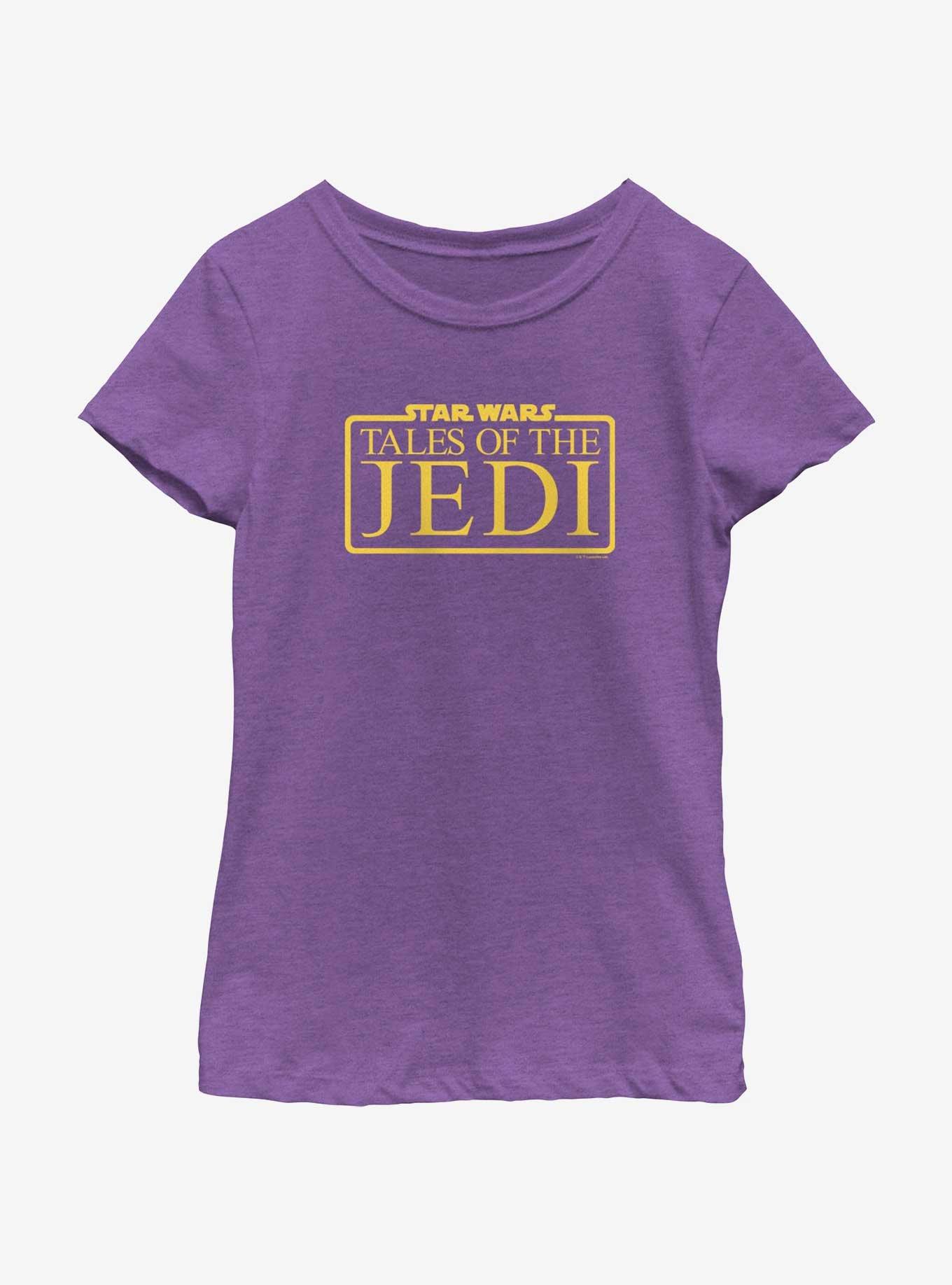 Star Wars: Tales of the Jedi Logo Youth Girls T-Shirt, PURPLE BERRY, hi-res