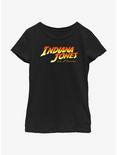 Indiana Jones And The Dial Of Destiny Logo Youth Girls T-Shirt, BLACK, hi-res