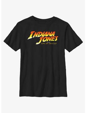 Indiana Jones And The Dial Of Destiny Logo Youth T-Shirt, , hi-res