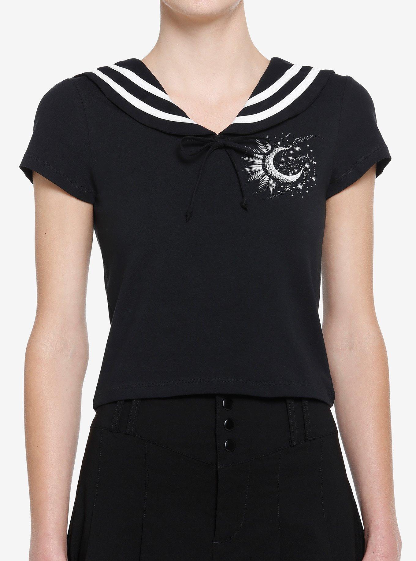 Moon Sailor Girls Top, BLACK, hi-res