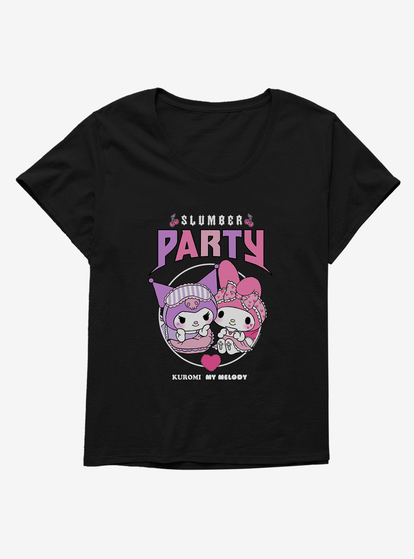 My Melody & Kuromi Metal Slumber Party Girls T-Shirt Plus