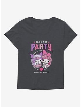 My Melody & Kuromi Metal Slumber Party Girls T-Shirt Plus Size, , hi-res