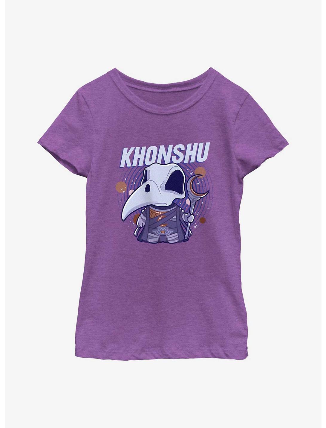 Marvel Moon Knight Khonshu Astros Youth Girls T-Shirt, PURPLE BERRY, hi-res