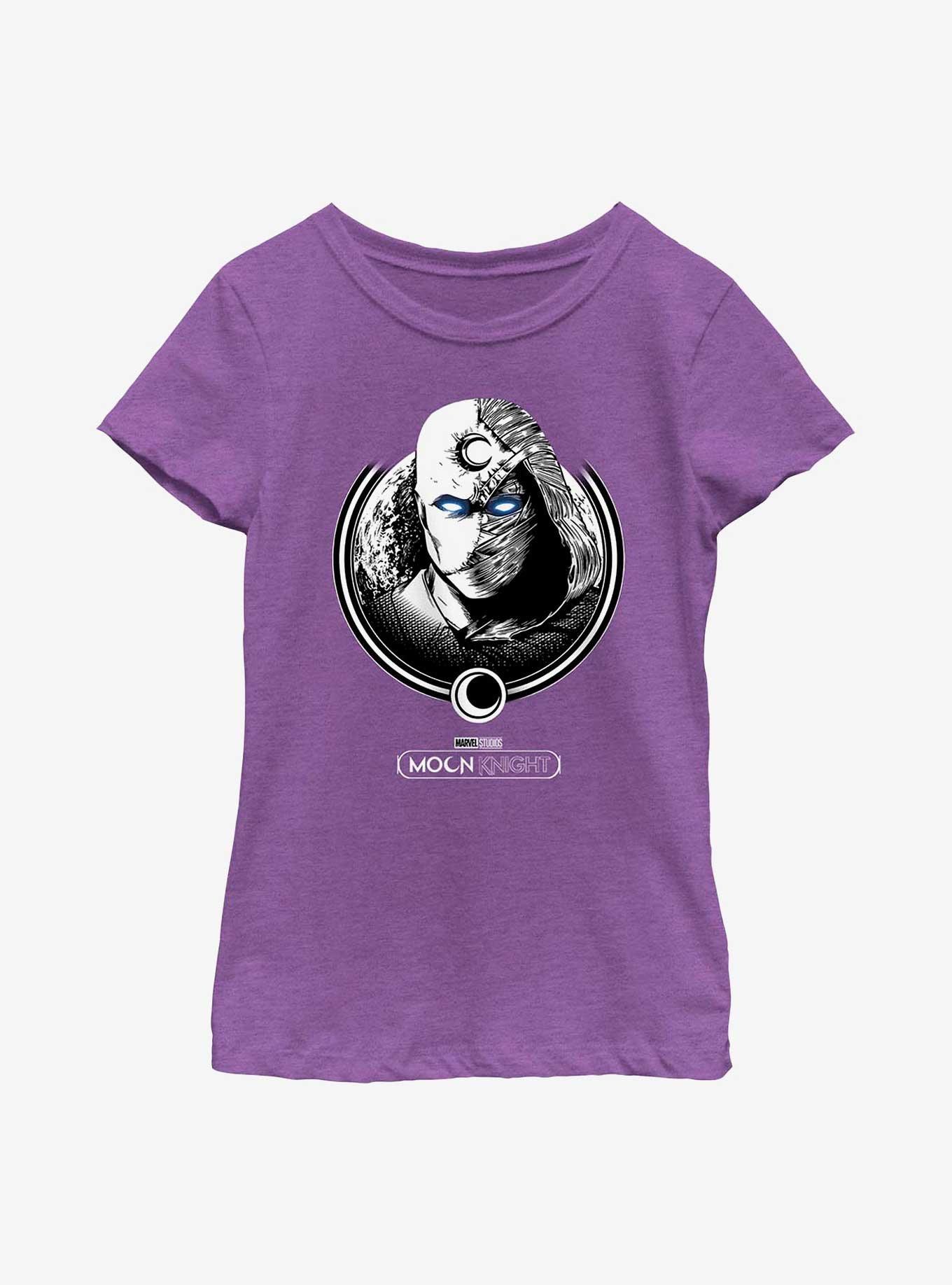 Marvel Moon Knight Dual Moon Head Youth Girls T-Shirt, , hi-res