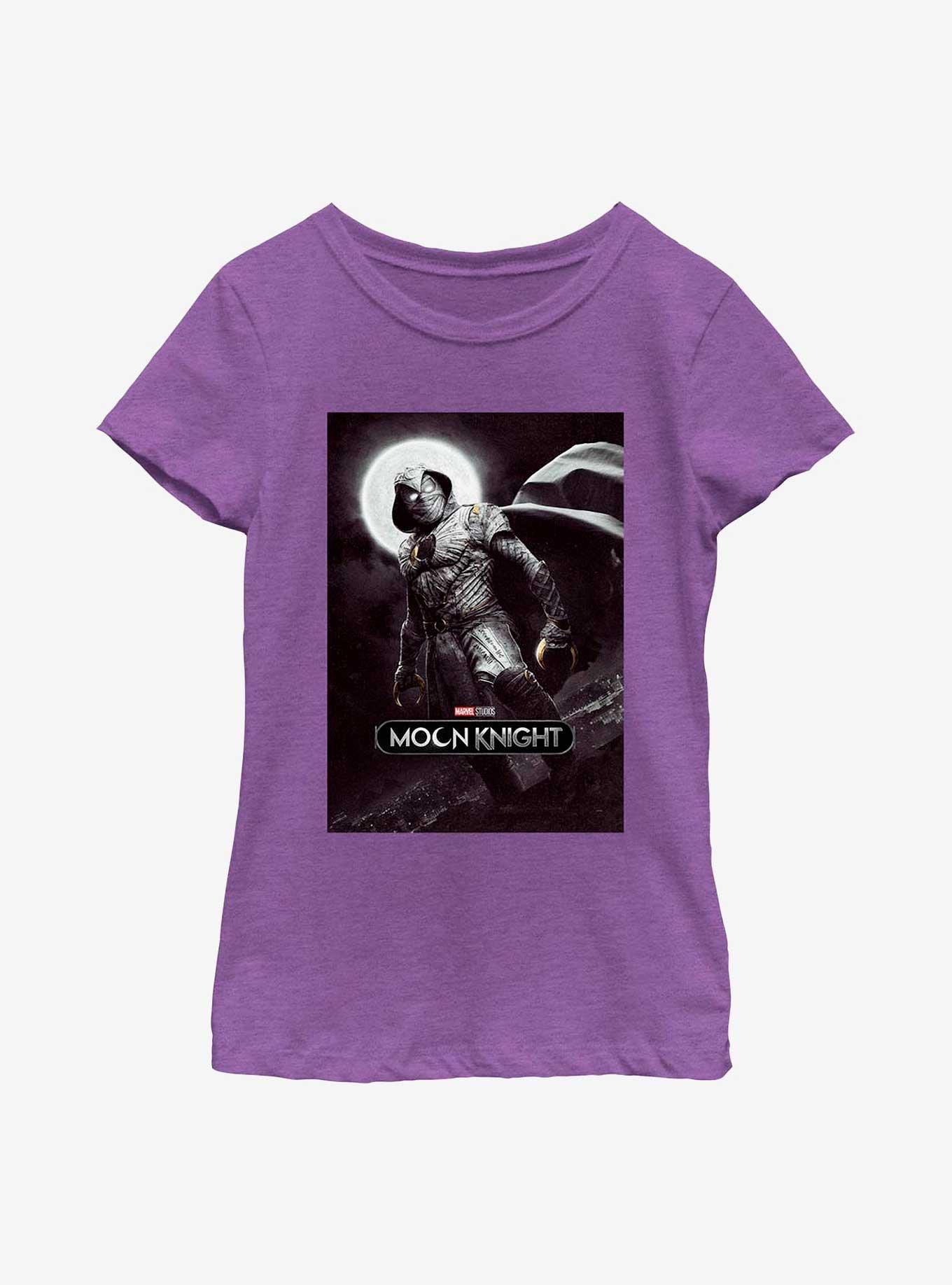 Marvel Moon Knight Hero Of The NightYouth Girls T-Shirt, PURPLE BERRY, hi-res