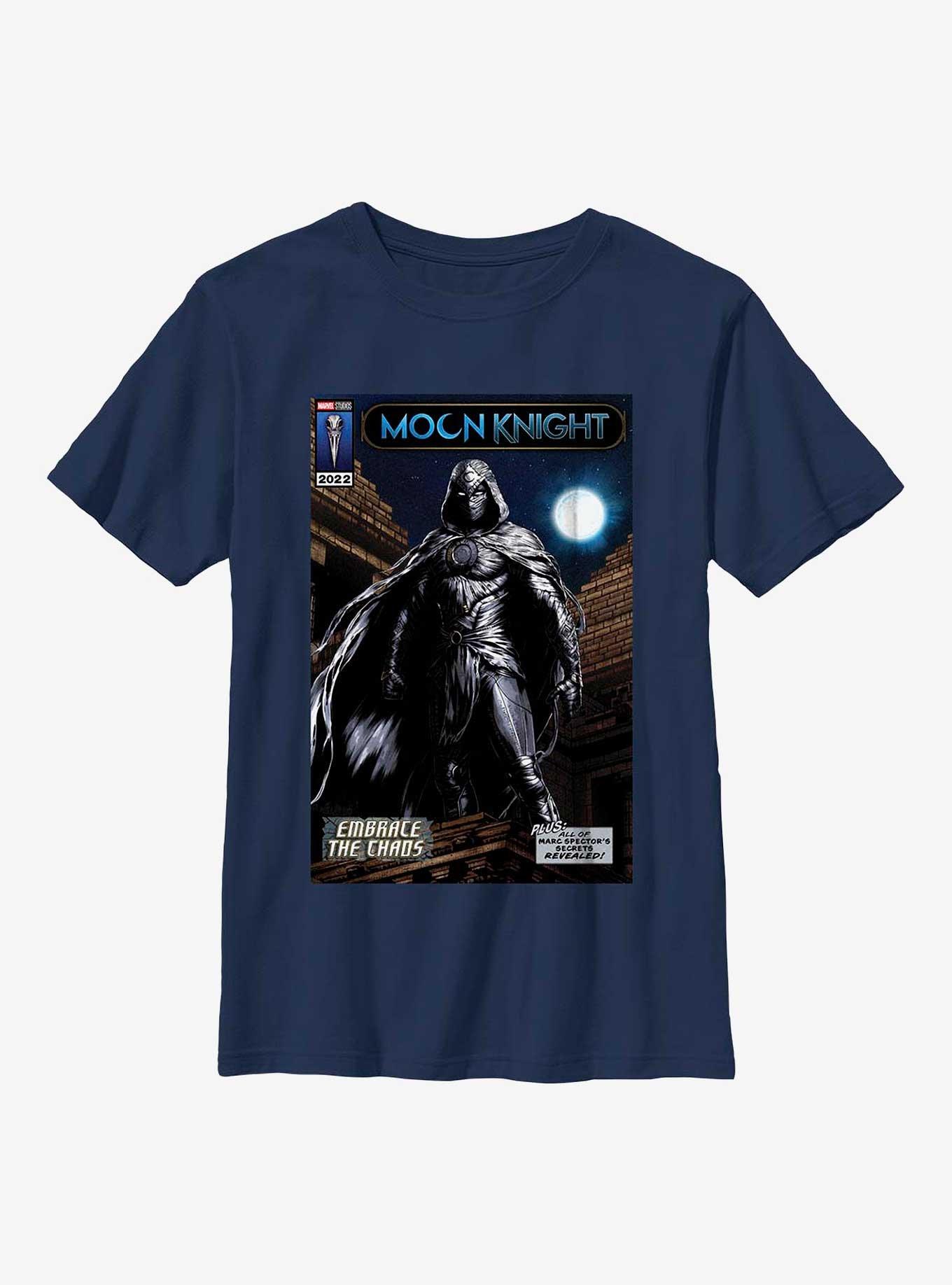 Marvel Moon Knight Embrace The Chaos Comic Cover Poster Youth T-Shirt, , hi-res