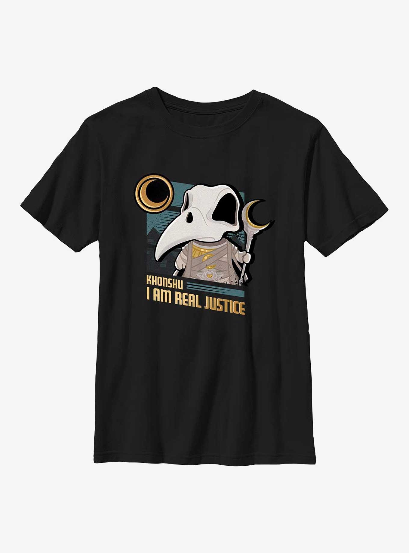 Marvel Moon Knight Khonshu I Am Real Justice Youth T-Shirt, , hi-res