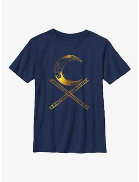 Marvel Moon Knight Moon Baton Glyphs Youth T-Shirt, , hi-res