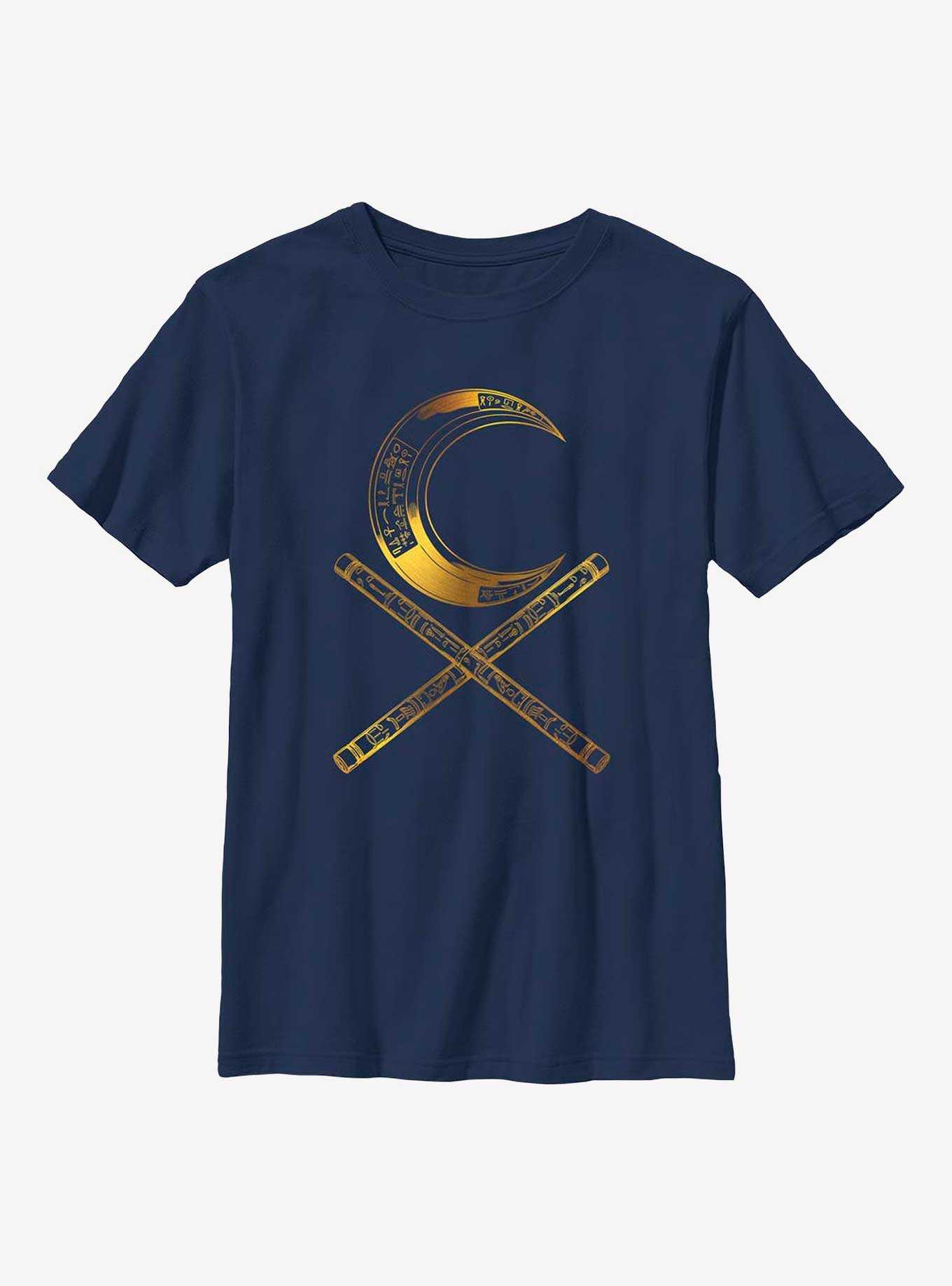 Marvel Moon Knight Moon Baton Glyphs Youth T-Shirt, , hi-res