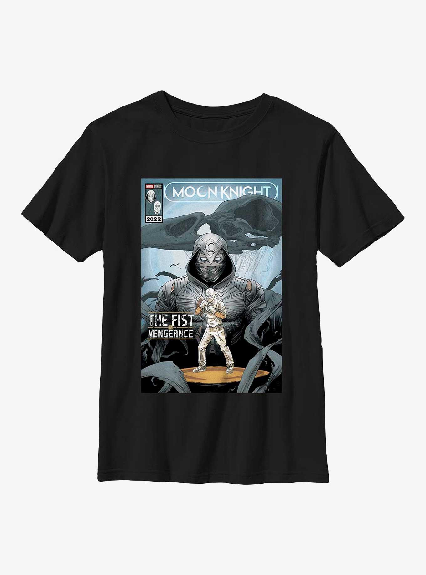Marvel Moon Knight The Fist Of Vengeance Comic Cover Youth T-Shirt, , hi-res
