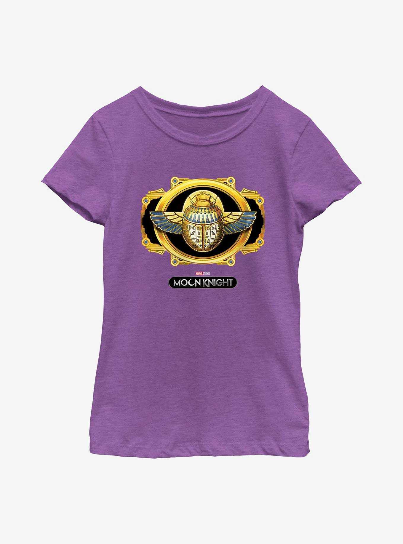 Marvel Moon Knight Scarab Logo Youth Girls T-Shirt, , hi-res