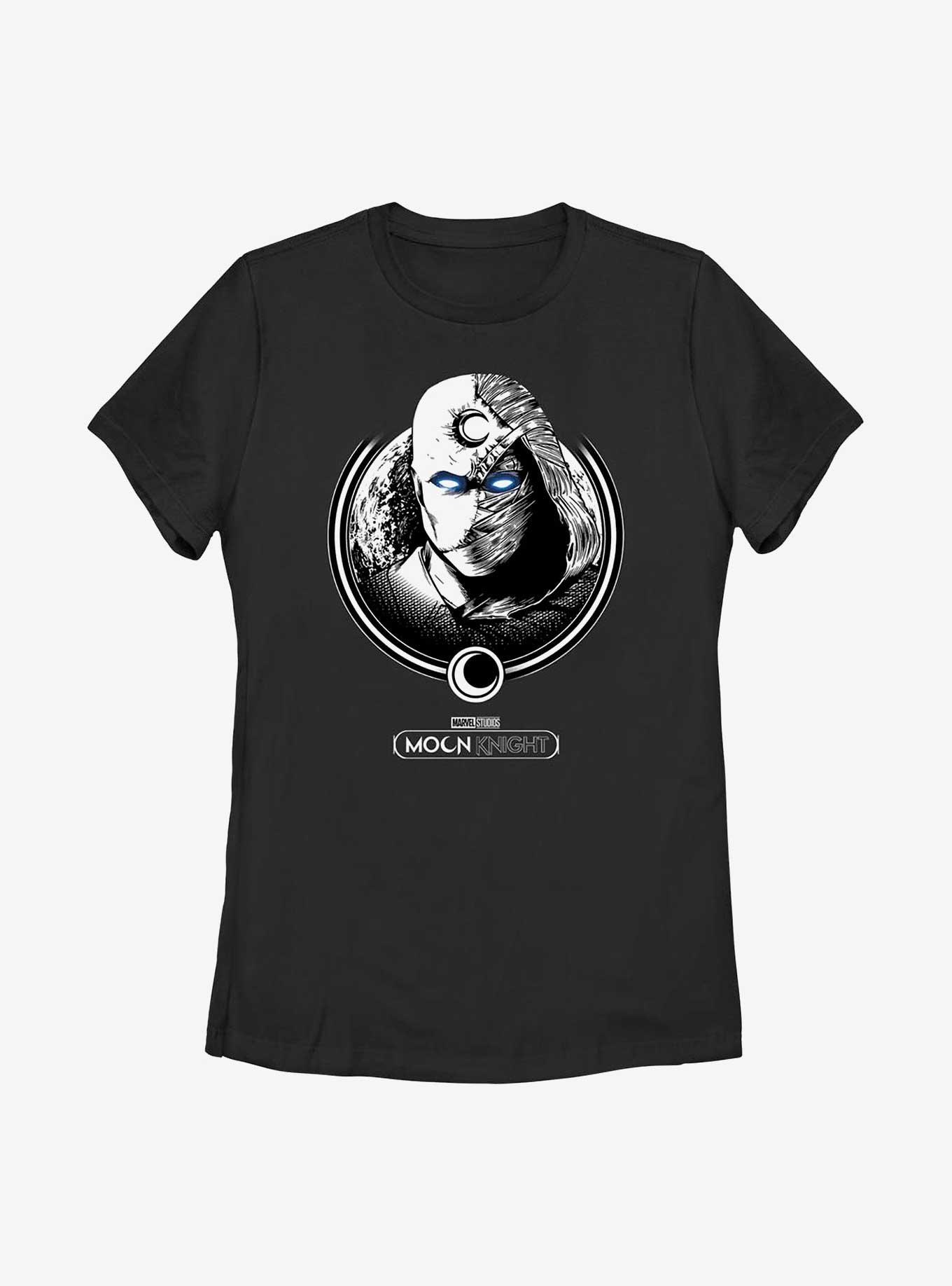 Marvel Moon Knight Dual Moon Head Womens T-Shirt, BLACK, hi-res