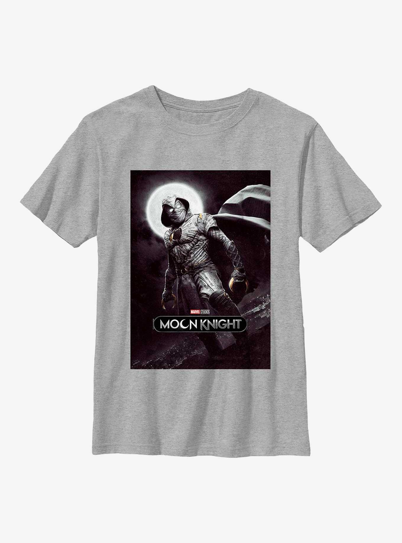 Marvel Moon Knight Hero Of The NightYouth T-Shirt, ATH HTR, hi-res